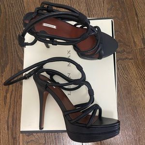 Leon Max platform strappy stiletto 8